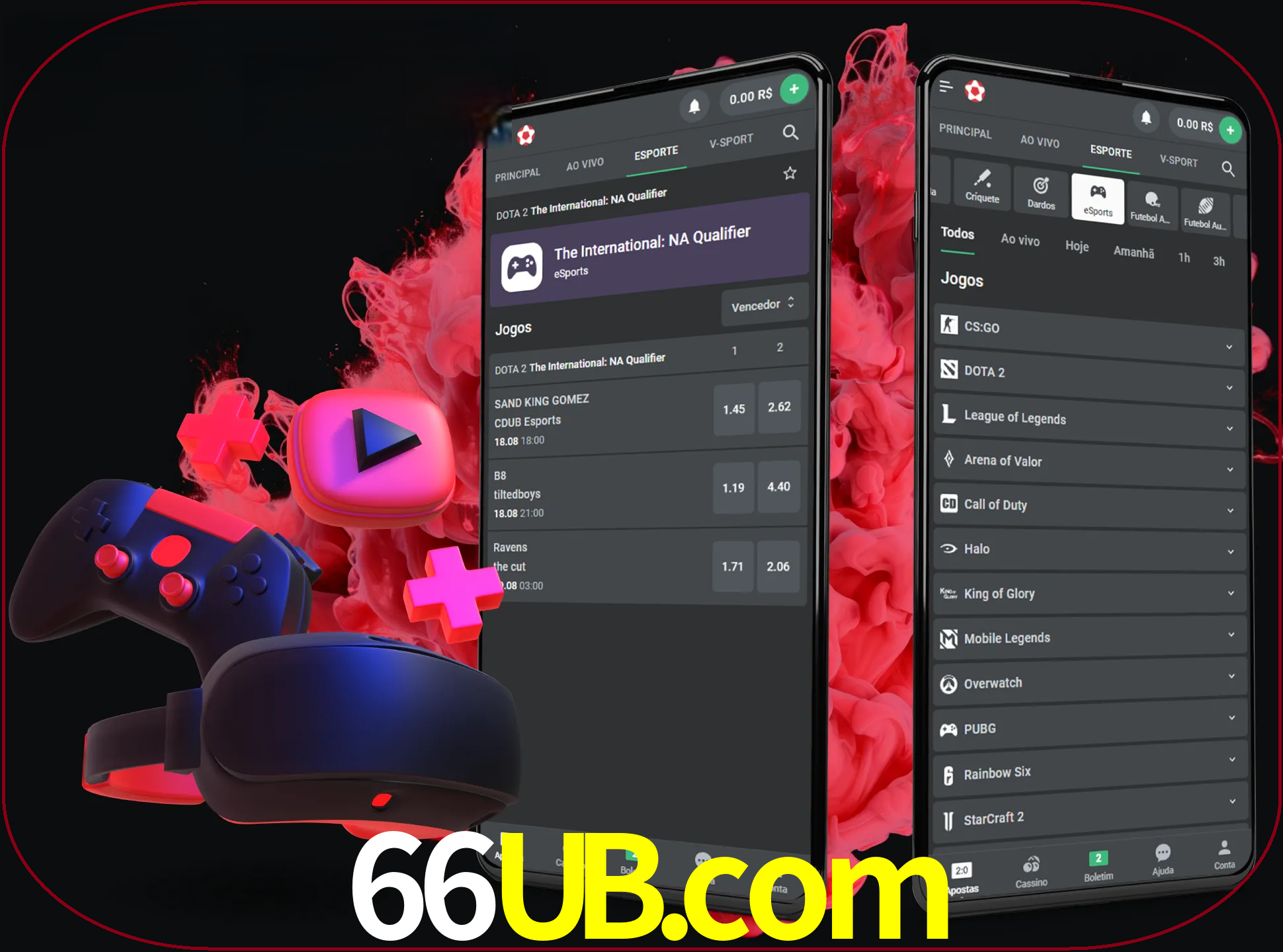 Para ter a aplicação móvel 66ub no seu smartphone, basta descarregar o ficheiro apk e seguir as instruções.
