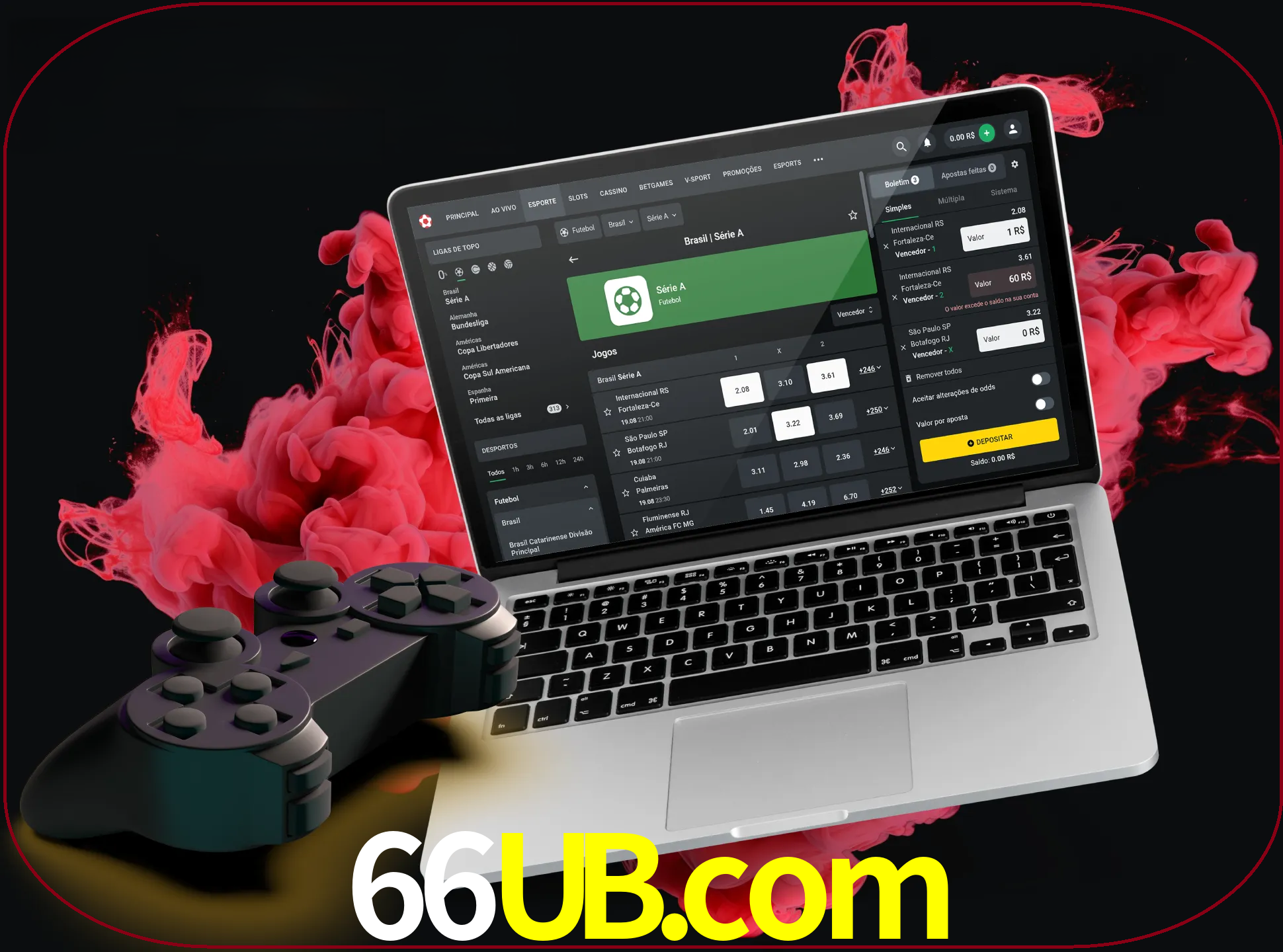 Visite a secção especial de jogos de vídeo em 66ub para descobrir em que jogos pode apostar e ganhar muito dinheiro.