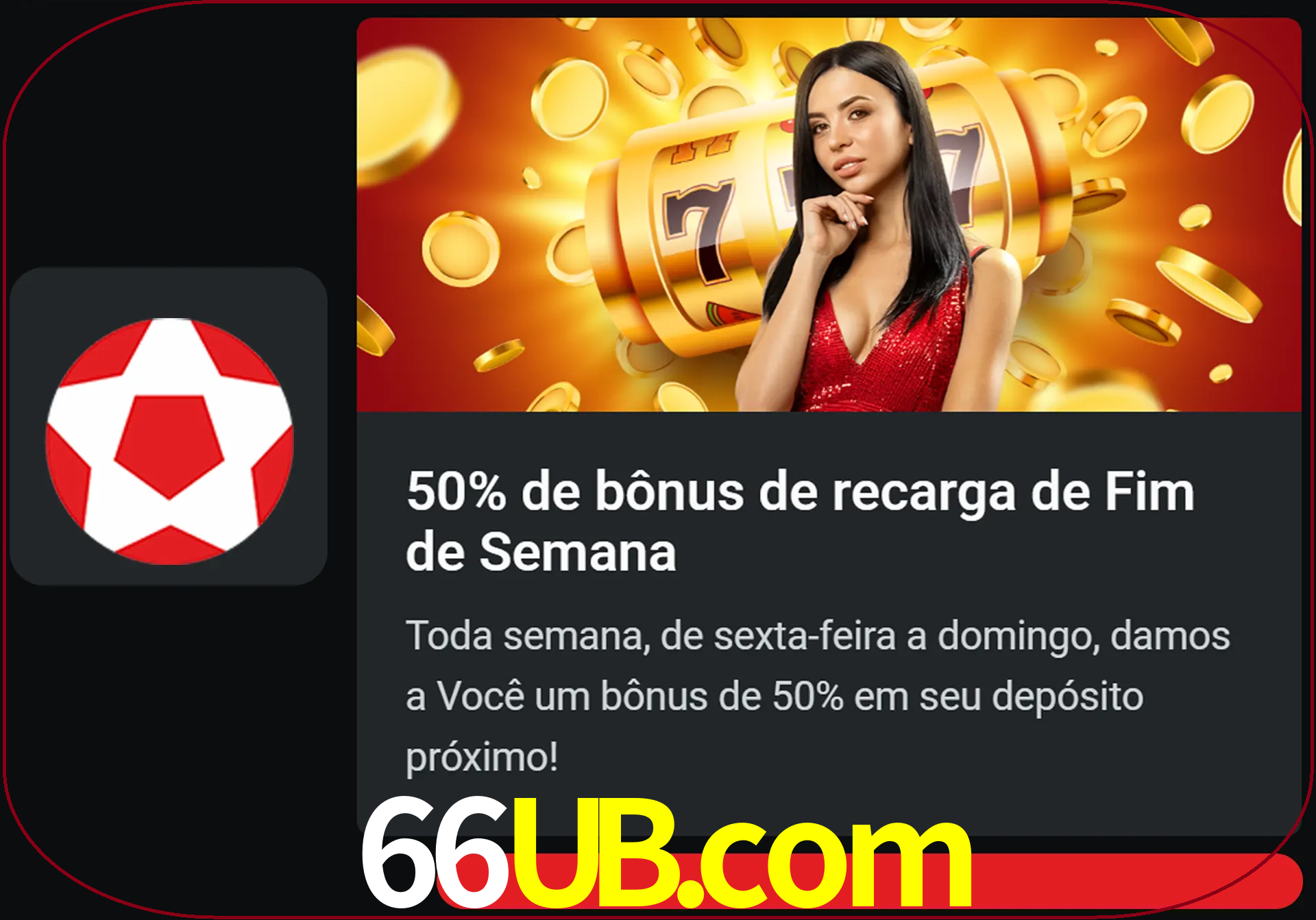 Volte a cada semana para receber novos bônus em dinheiro.